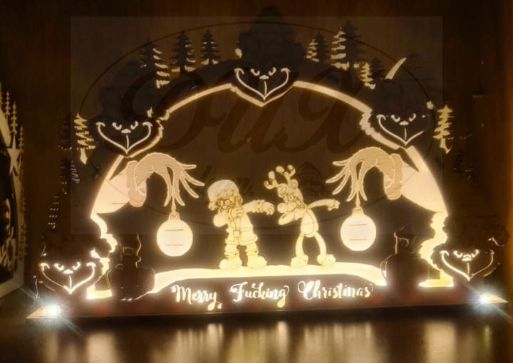 Schwibbogen/Lichterbogen "Grinch"
