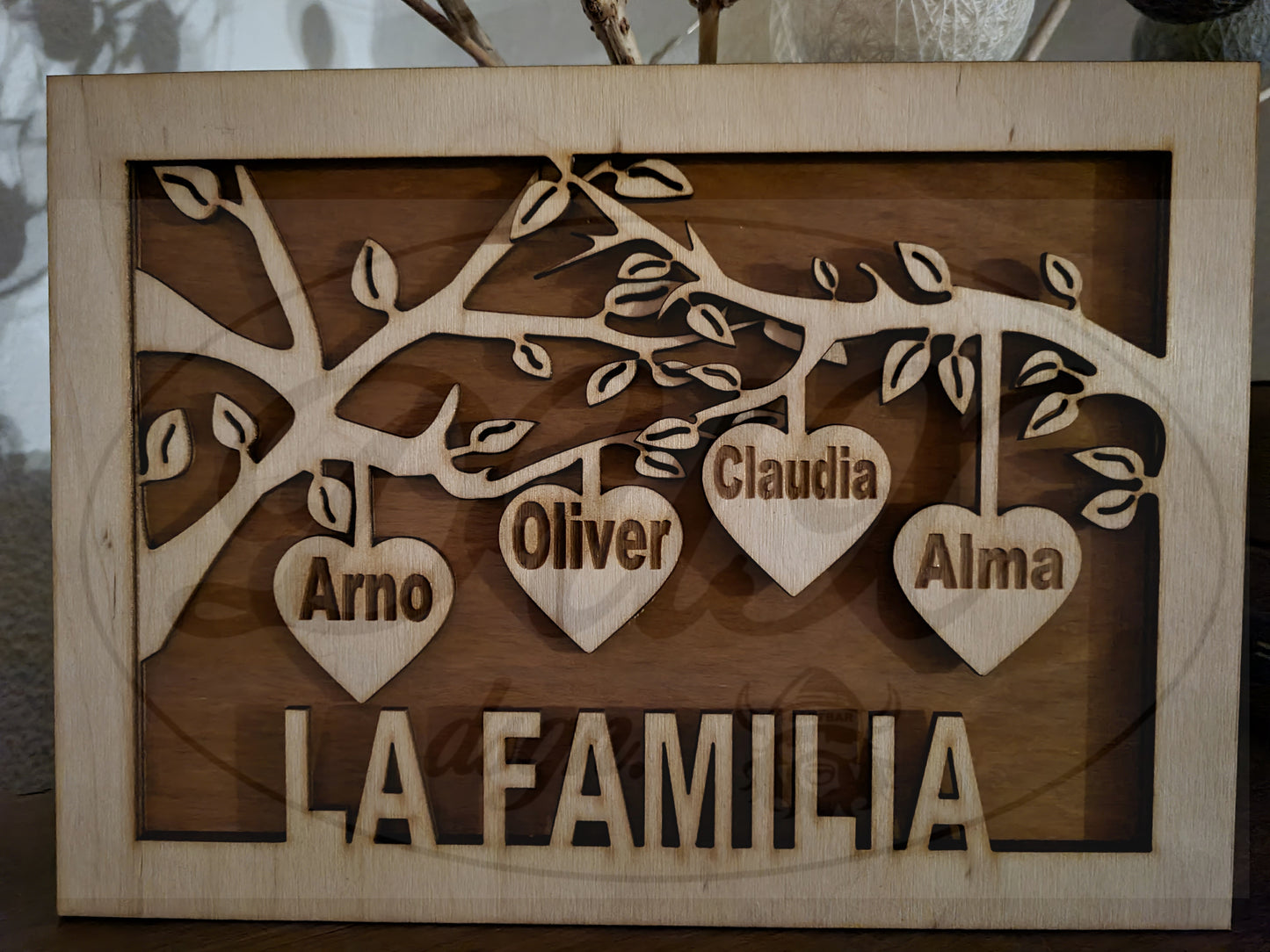 Lampe "Love", "La Familia"