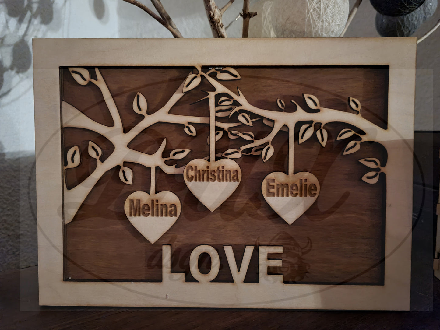 Lampe "Love", "La Familia"