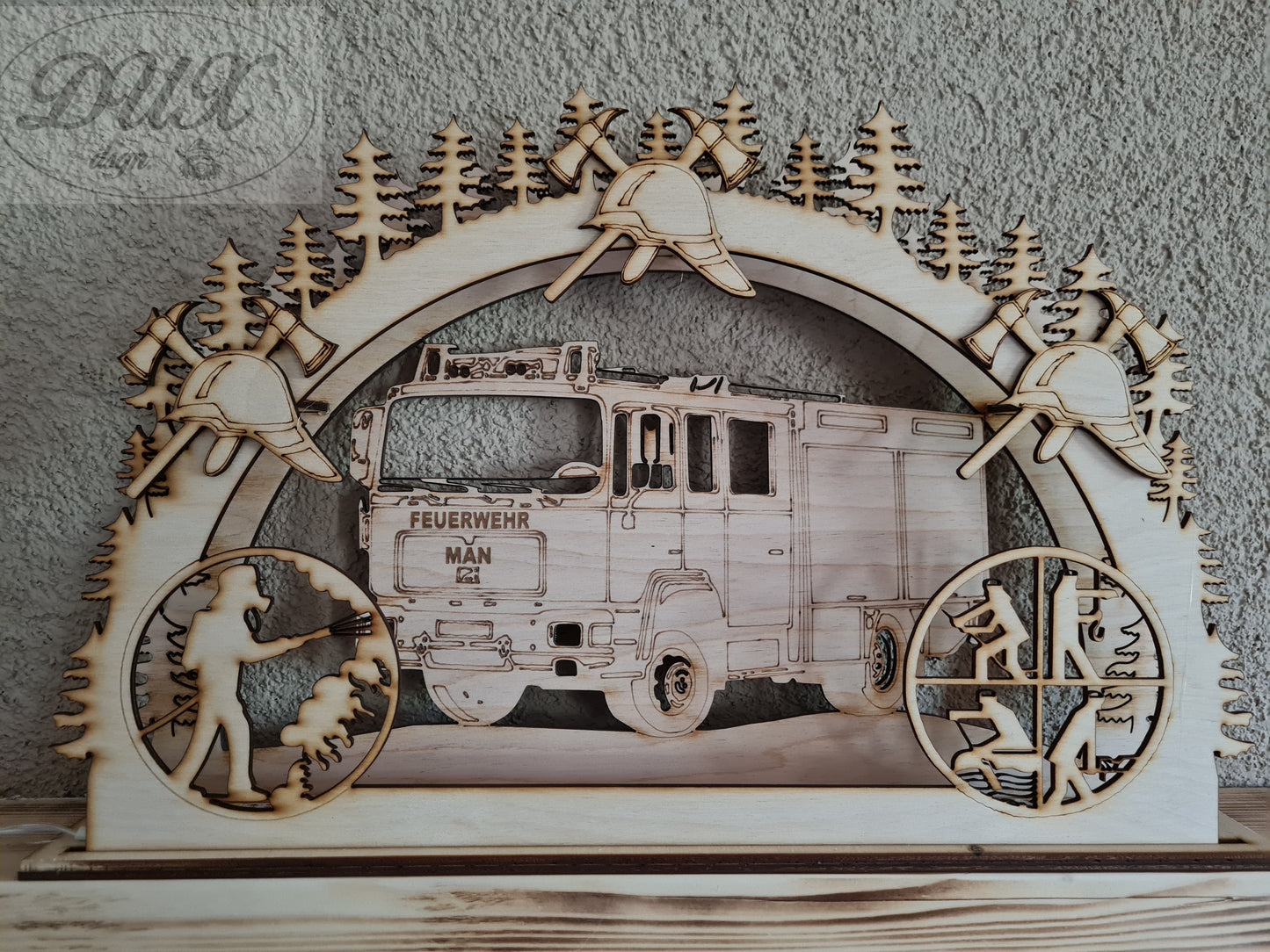 Schwibbogen/Lichterbogen Feuerwehr