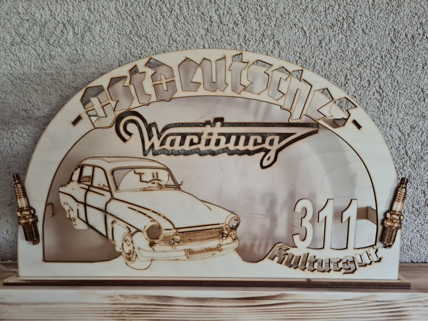 Schwibbogen/Lichterbogen "Ostdeutsches Kulturgut" Wartburg 311, DDR