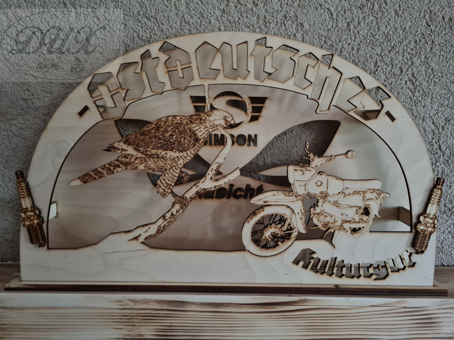 Schwibbogen/Lichterbogen "Ostdeutsches Kulturgut" Habicht, DDR