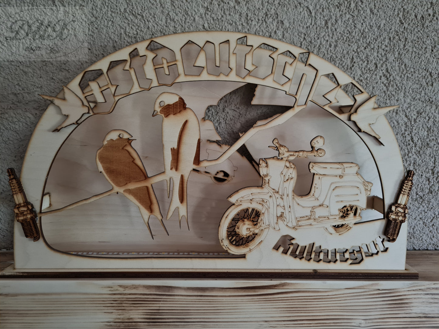 Schwibbogen/Lichterbogen "Ostdeutsches Kulturgut", Schwalbe, DDR