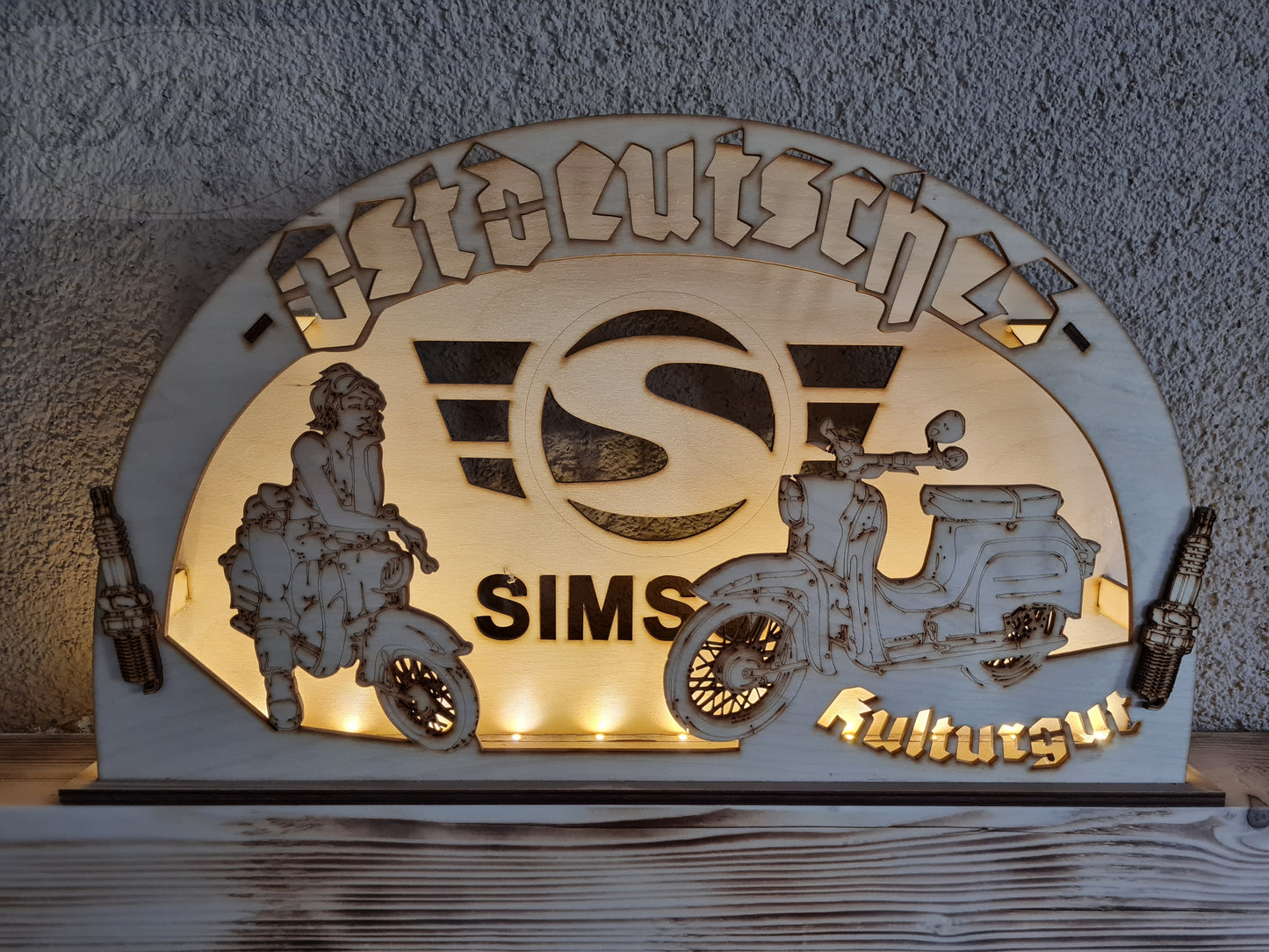 Schwibbogen/Lichterbogen "Ostdeutsches Kulturgut", Schwalbe 2.0, DDR