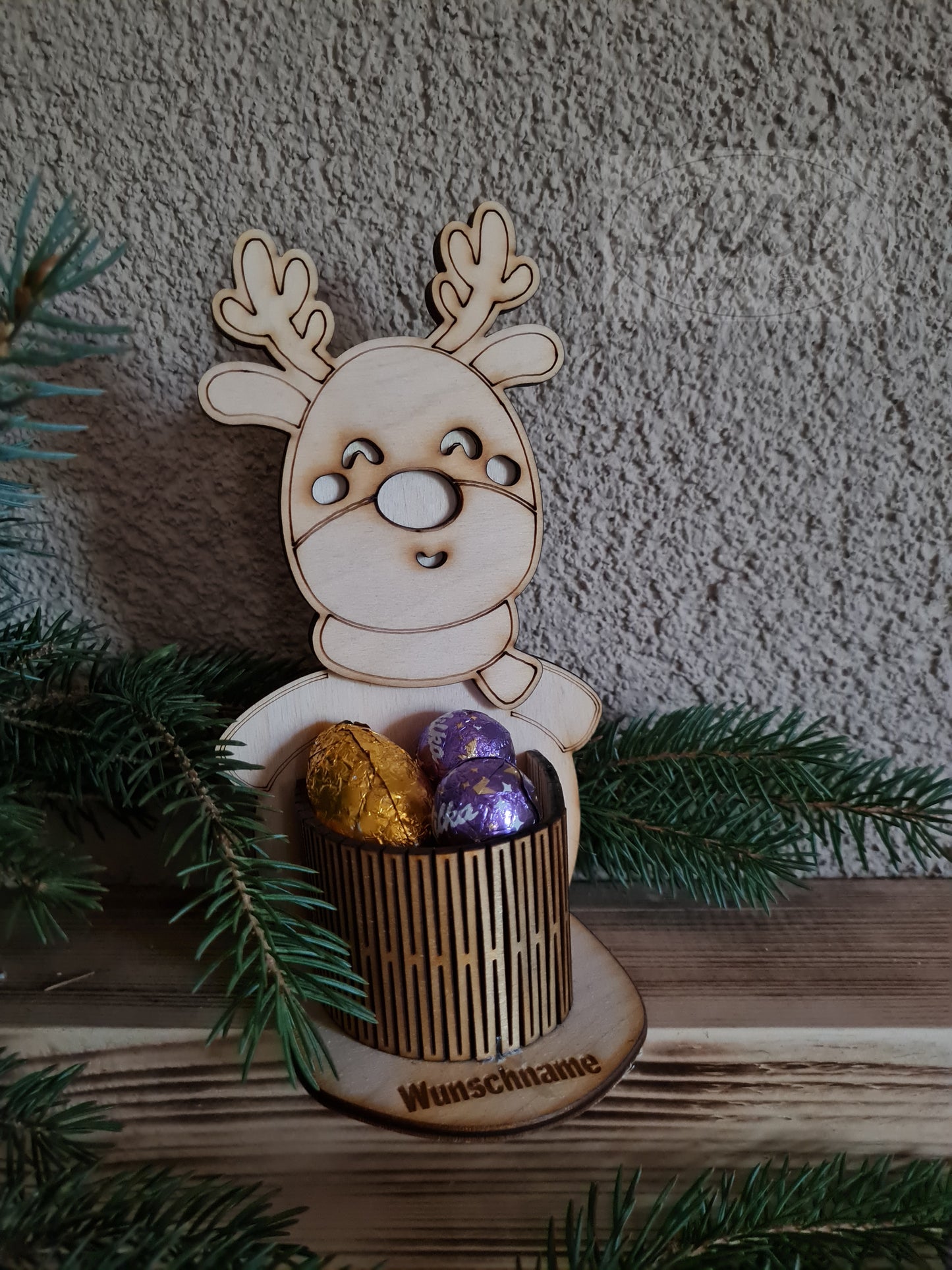 Geschenkverpackung "Elch", "Weihnachtsmann", "Schneemann"