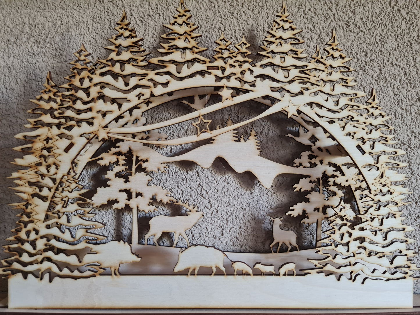 Schwibbogen/Lichterbogen "Wildschweine"