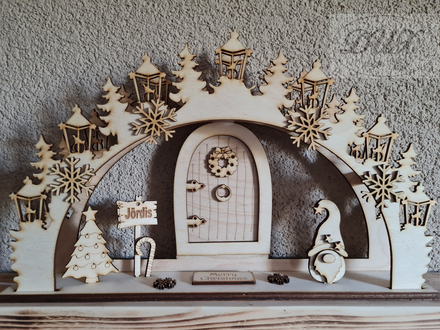 Schwibbogen/Lichterbogen "Wichteltür"