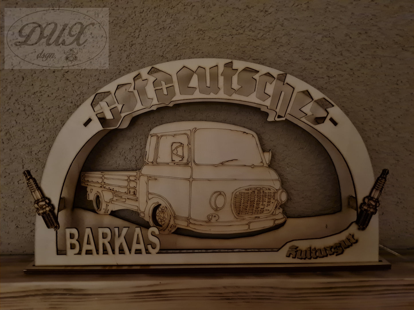 Schwibbogen/Lichterbogen "Ostdeutsches Kulturgut", Barkas Pritsche, DDR