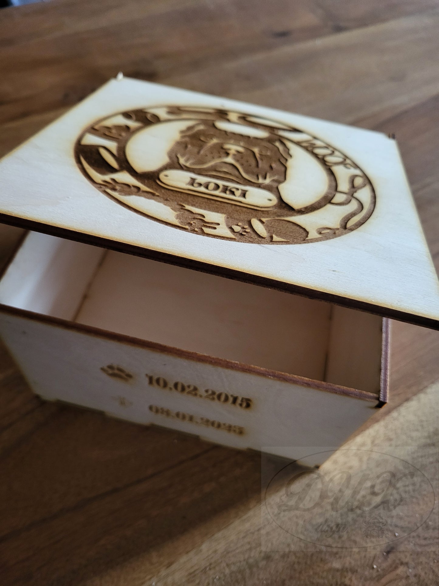 Andenkenbox für geliebte Haustiere