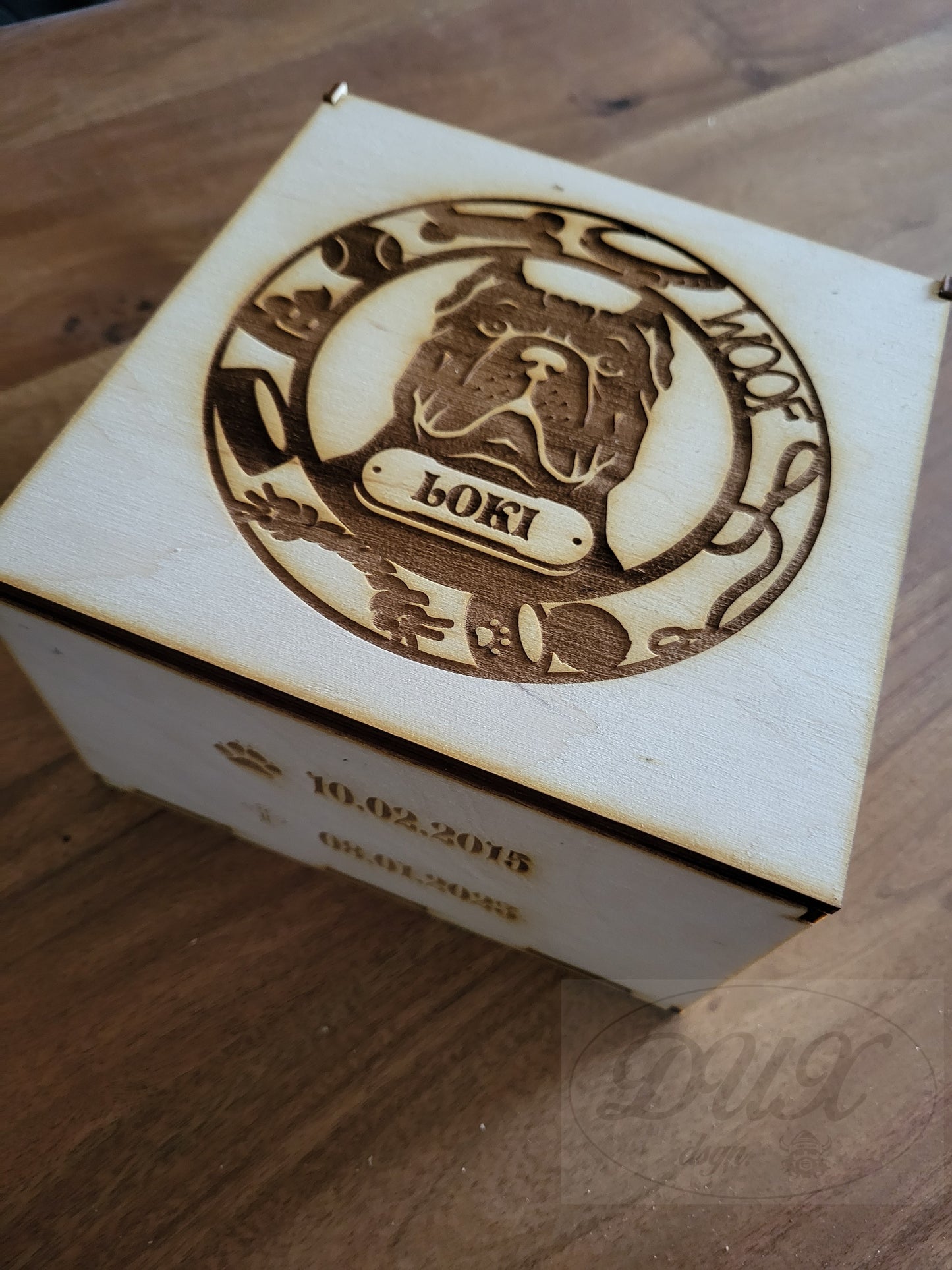 Andenkenbox für geliebte Haustiere