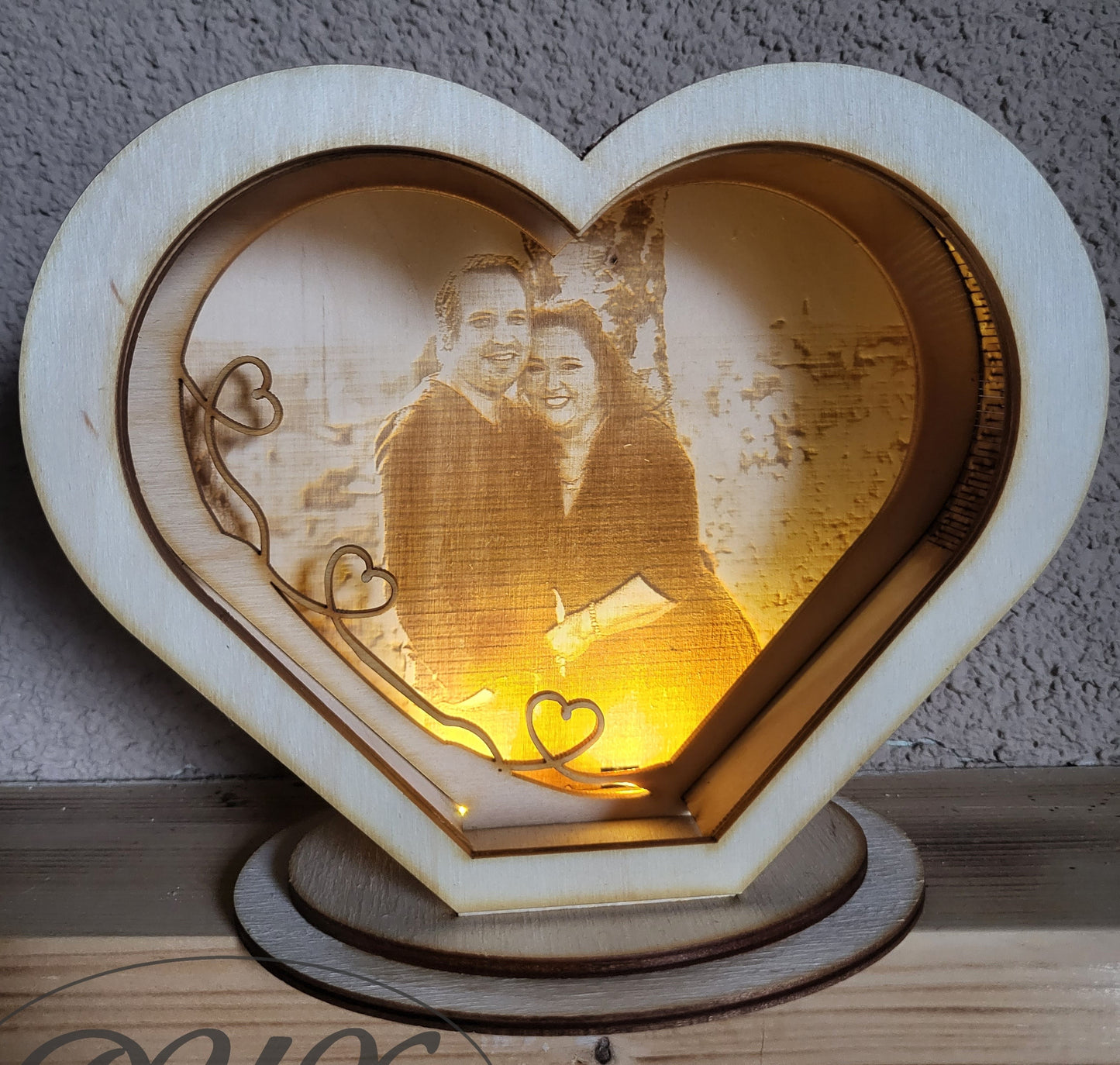 Herzlampe mit eigenem Bild