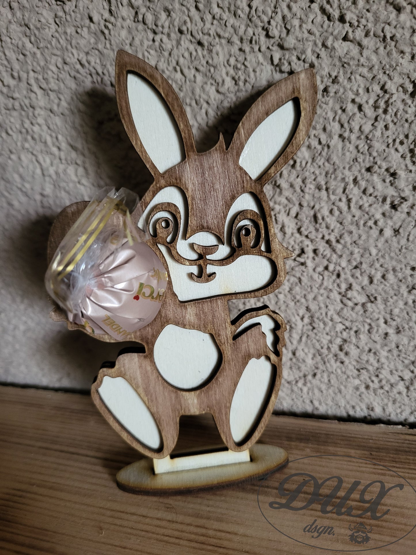 Osterhäschen, Geschenk für Freunde/Kollegen, Pralinenhalter