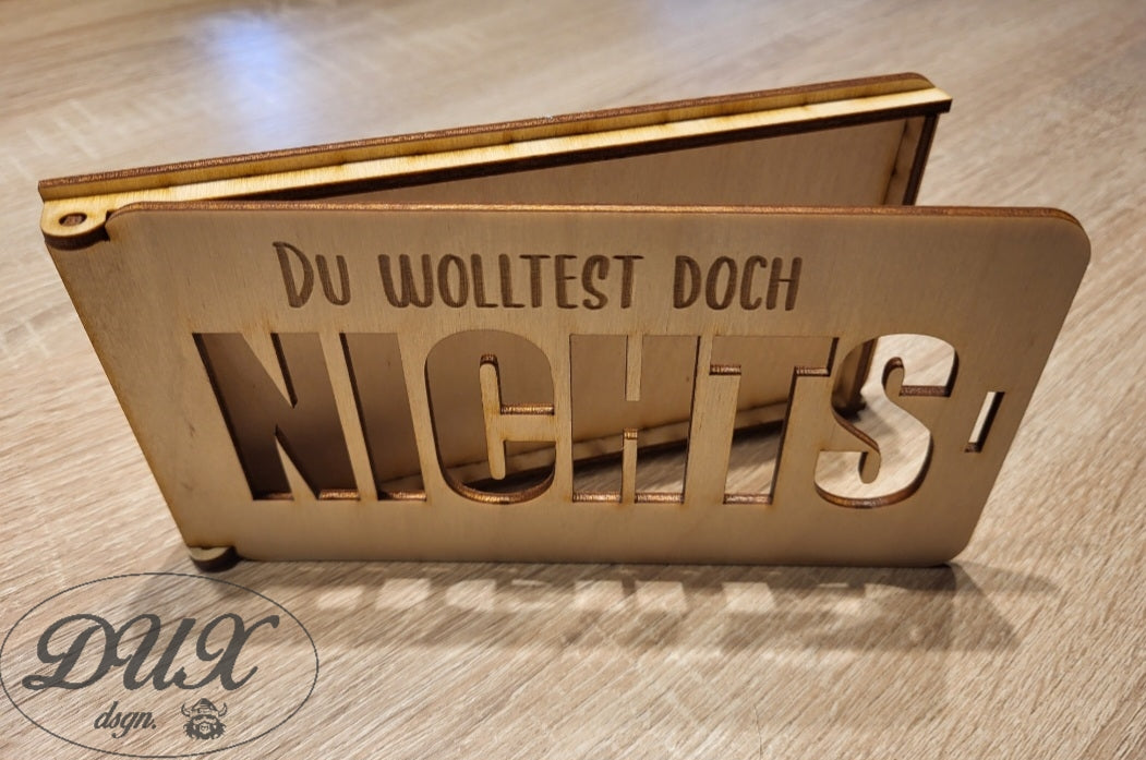 Karte für Geldgeschenk