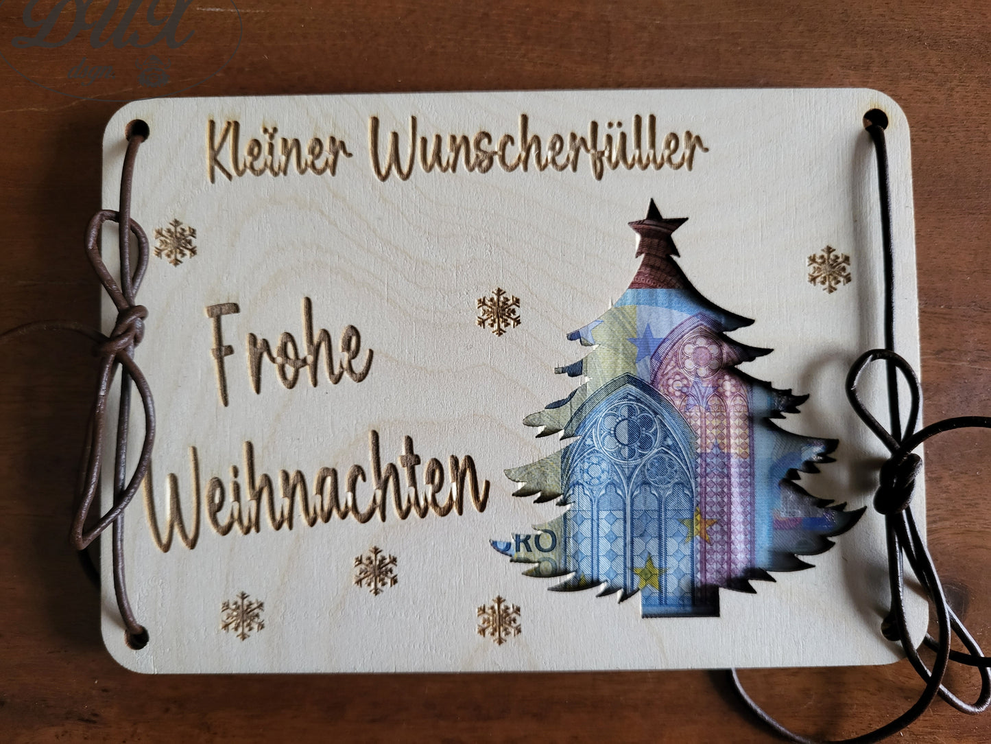 Karte für Geldgeschenk zu Weihnachten