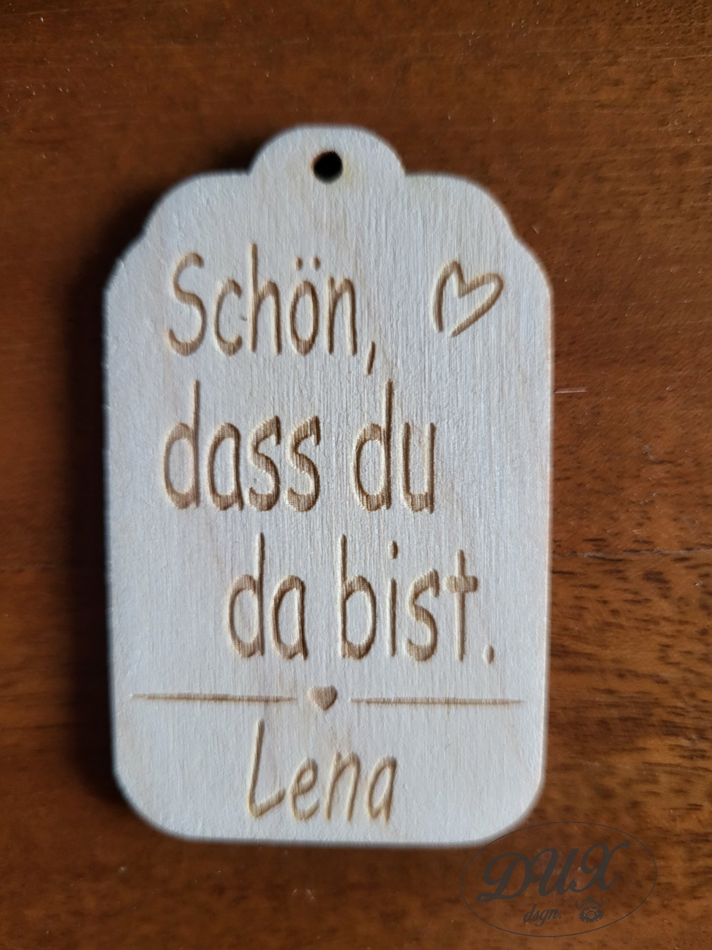 Anhänger, Tischkärtchen mit Namen