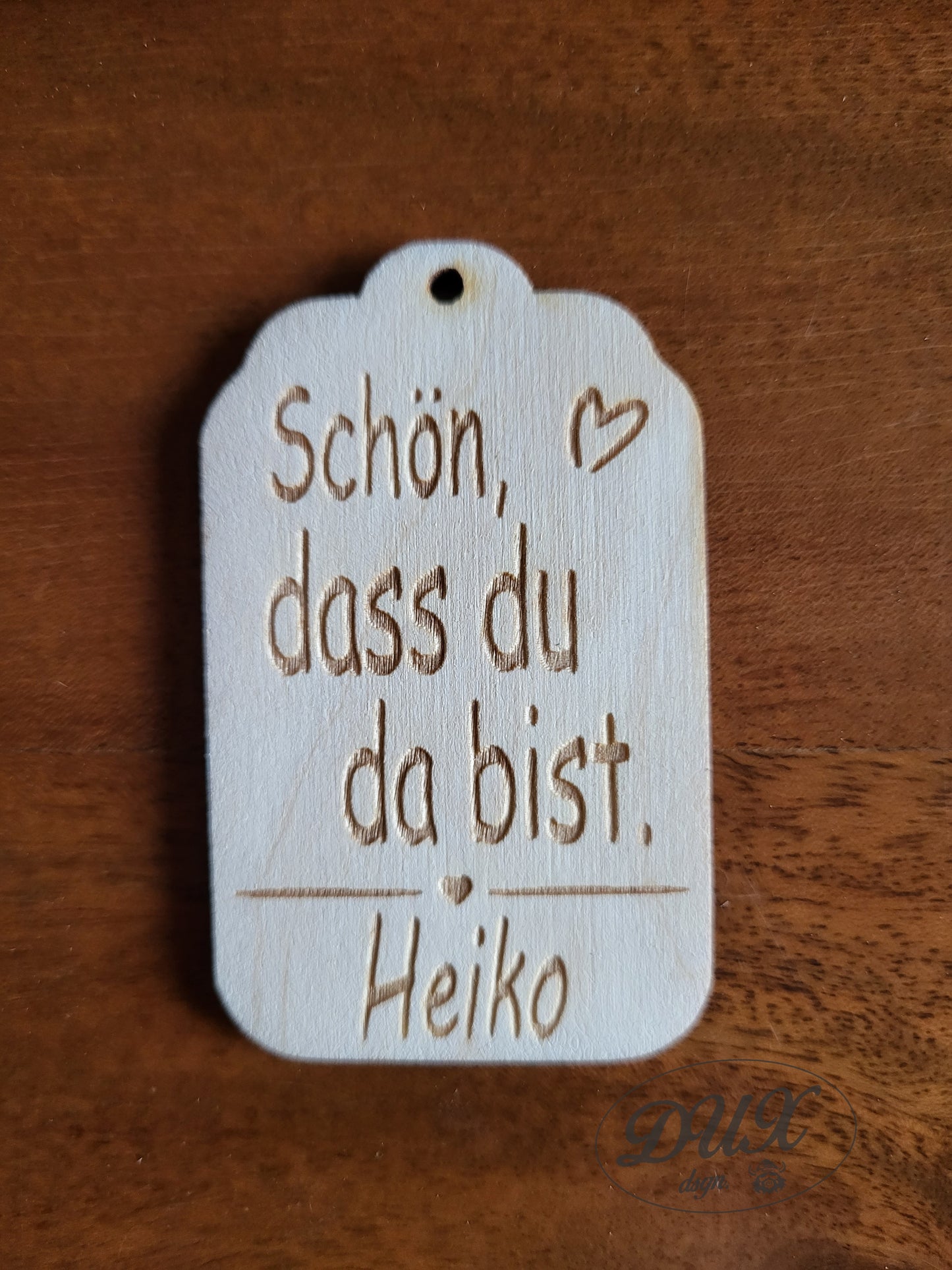 Anhänger, Tischkärtchen mit Namen