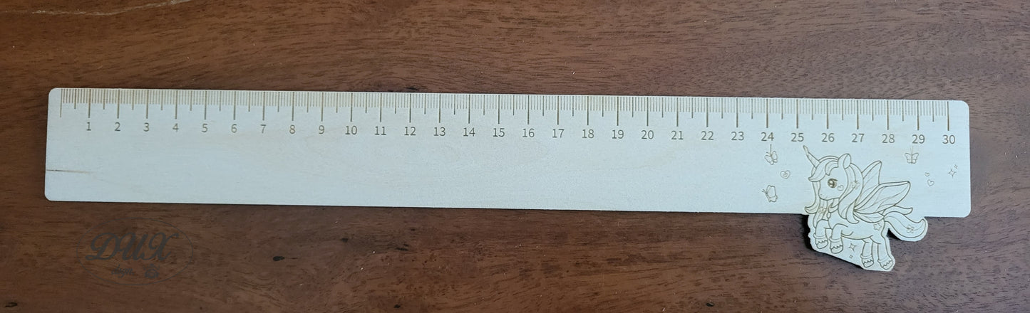 Lineal 30 cm, Traktor, Einhorn, Katz und Maus