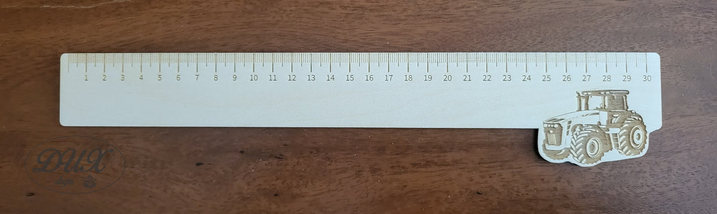 Lineal 30 cm, Traktor, Einhorn, Katz und Maus