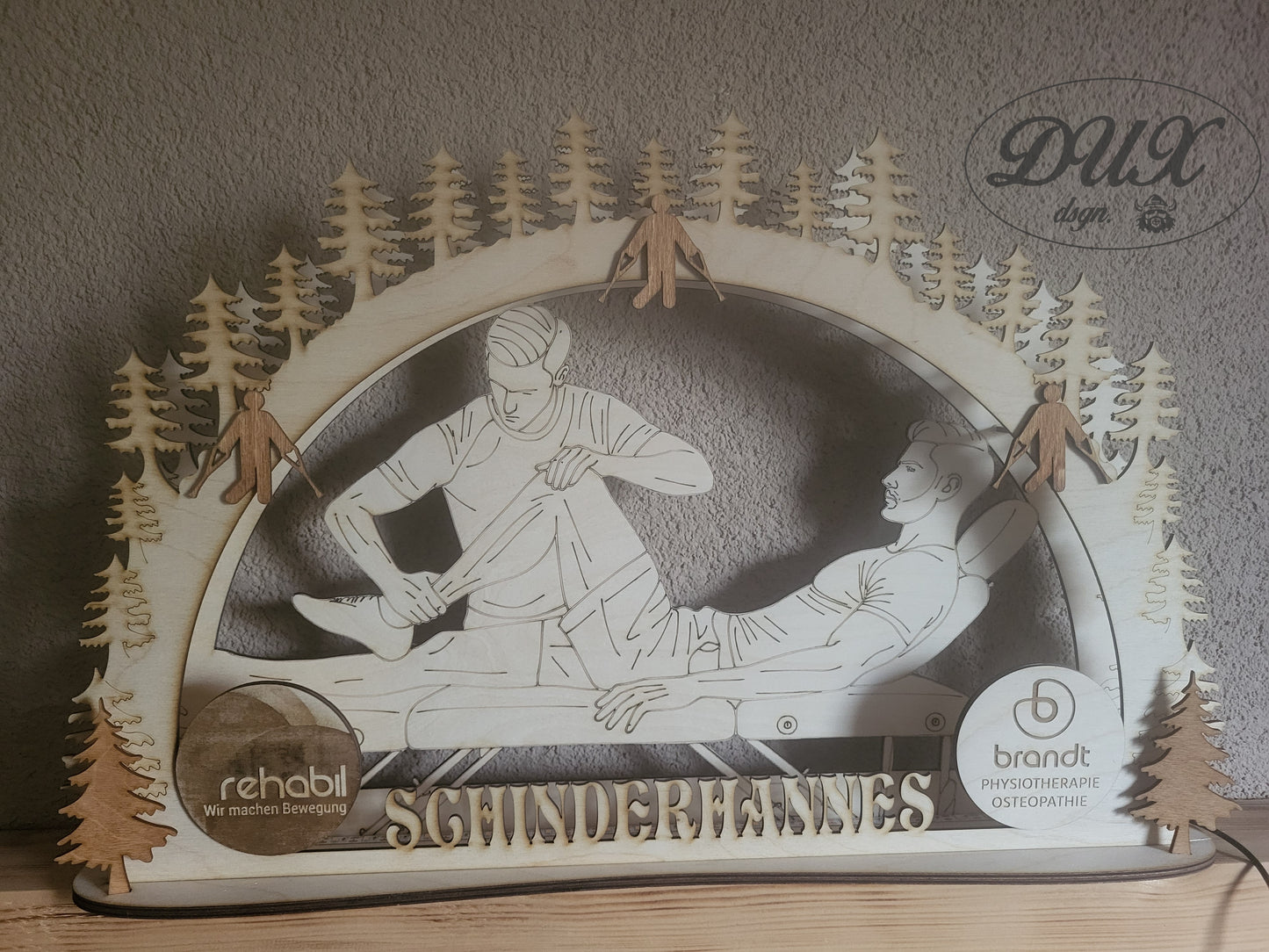 Firmenbogen/ Schwibbogen "Physiotherapie"