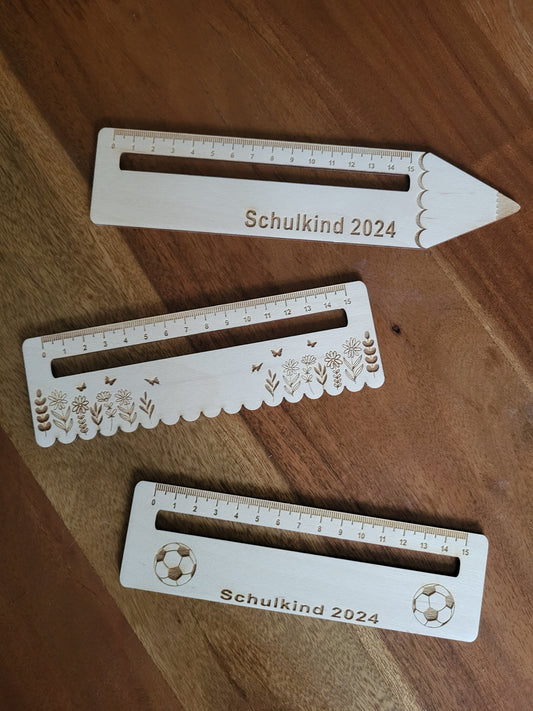personalisiertes Lineal, Geschenk zum Schulanfang, Lesehilfe