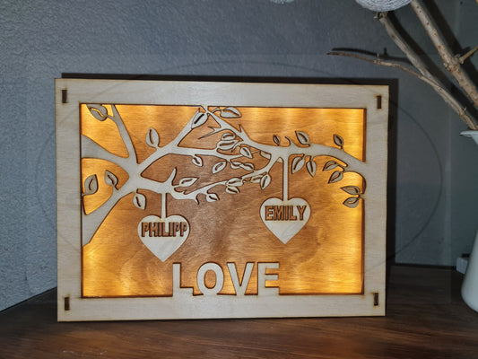 Lampe "Love", "La Familia"