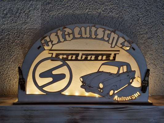 Schwibbogen/ Lichterbogen "Ostdeutsches Kulturgut, Trabant 500, DDR