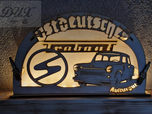 Schwibbogen/Lichterbogen "Ostdeutsches Kulturgut", Trabant 601, DDR