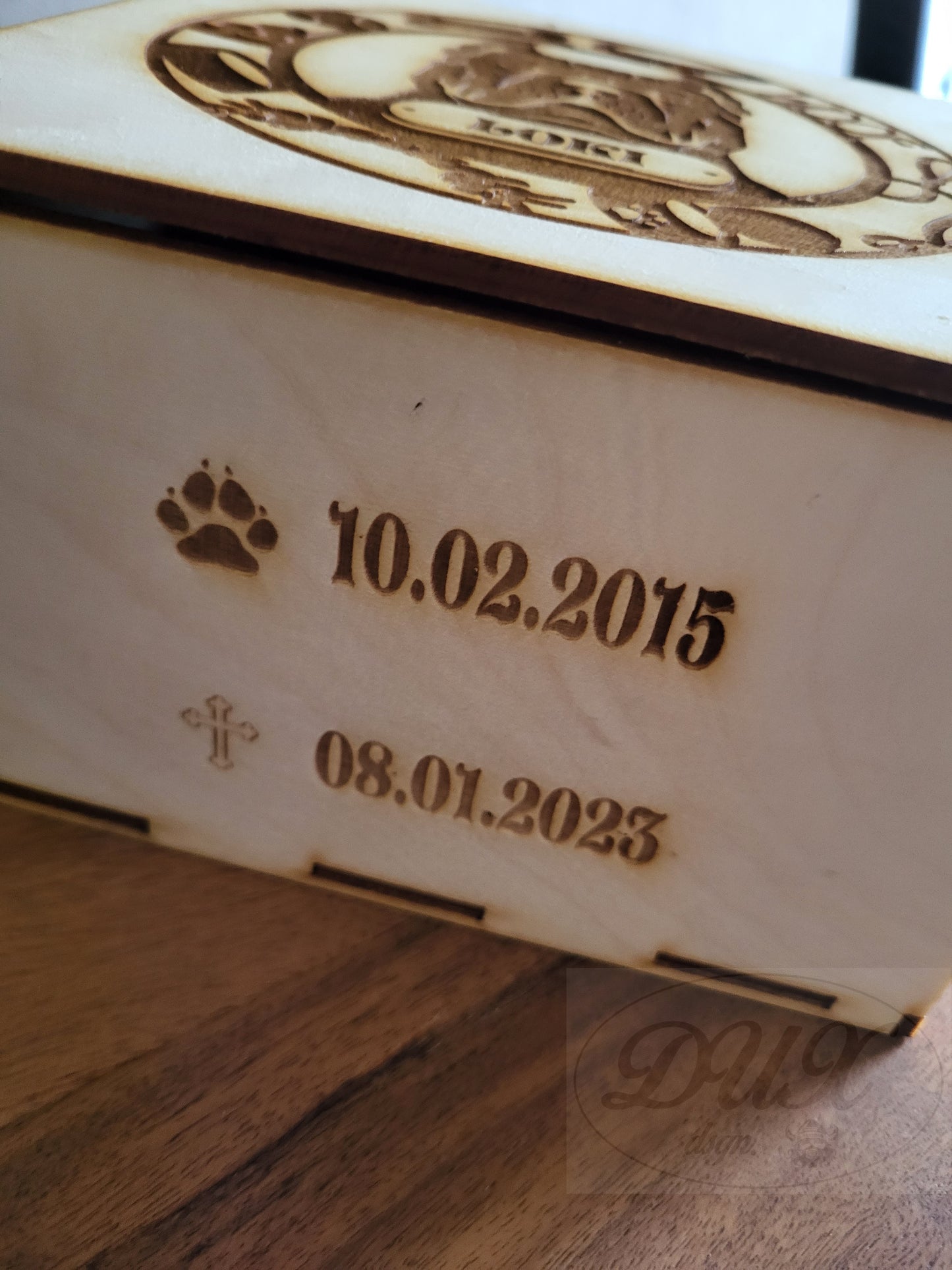 Andenkenbox für geliebte Haustiere