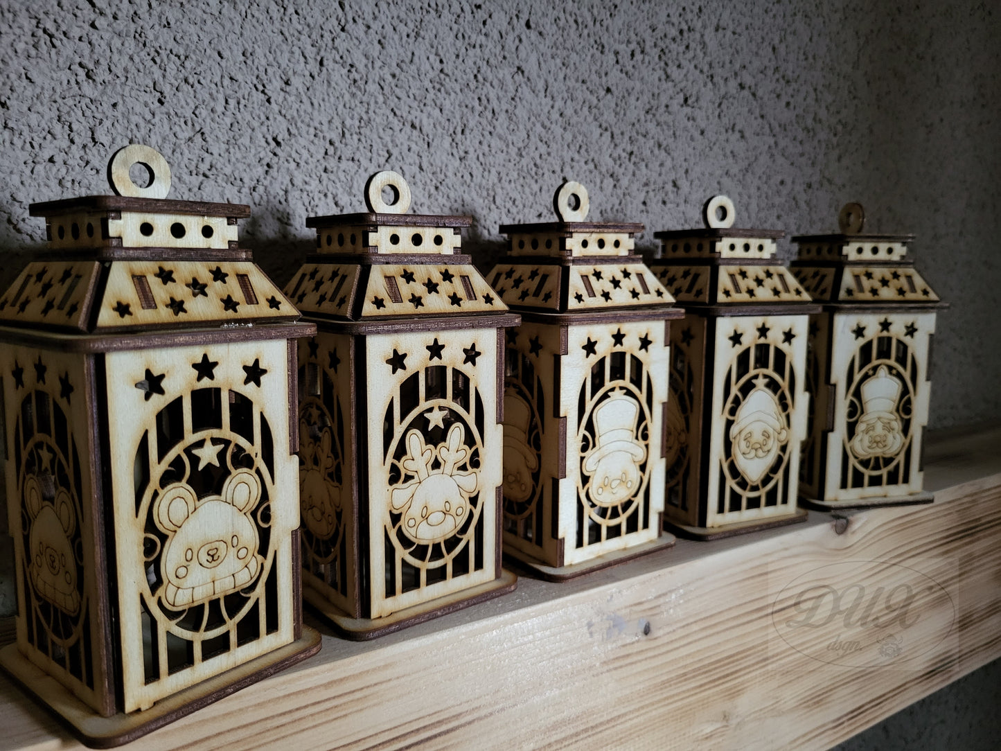 Geschenkbox mit 5 Laternen