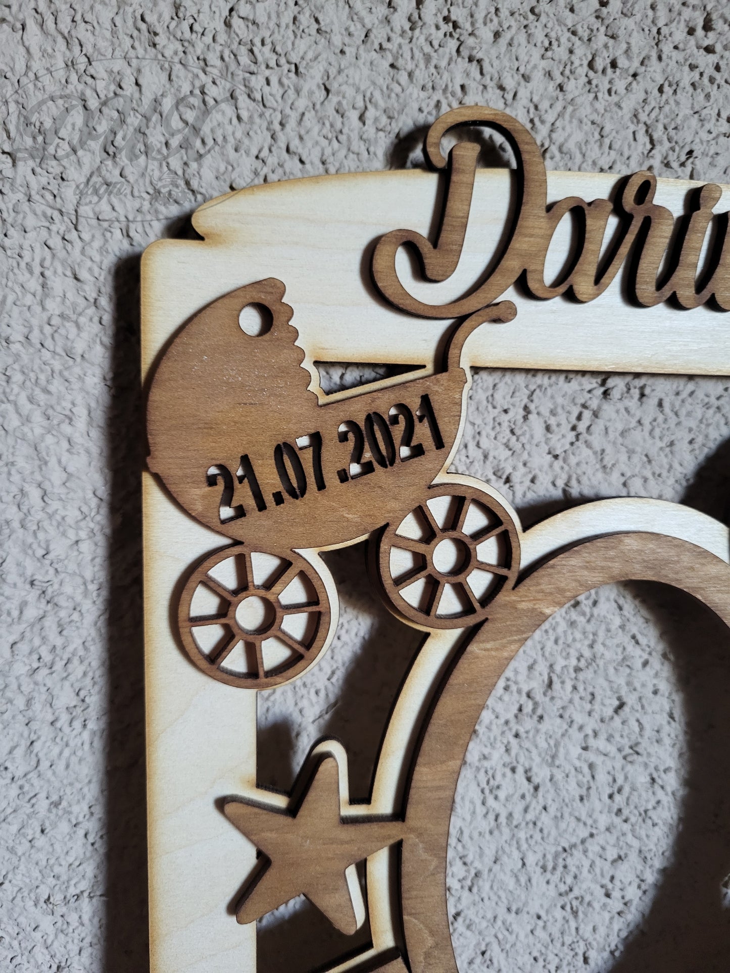 Bilderrahmen zur Geburt, Taufe, Geburtstag