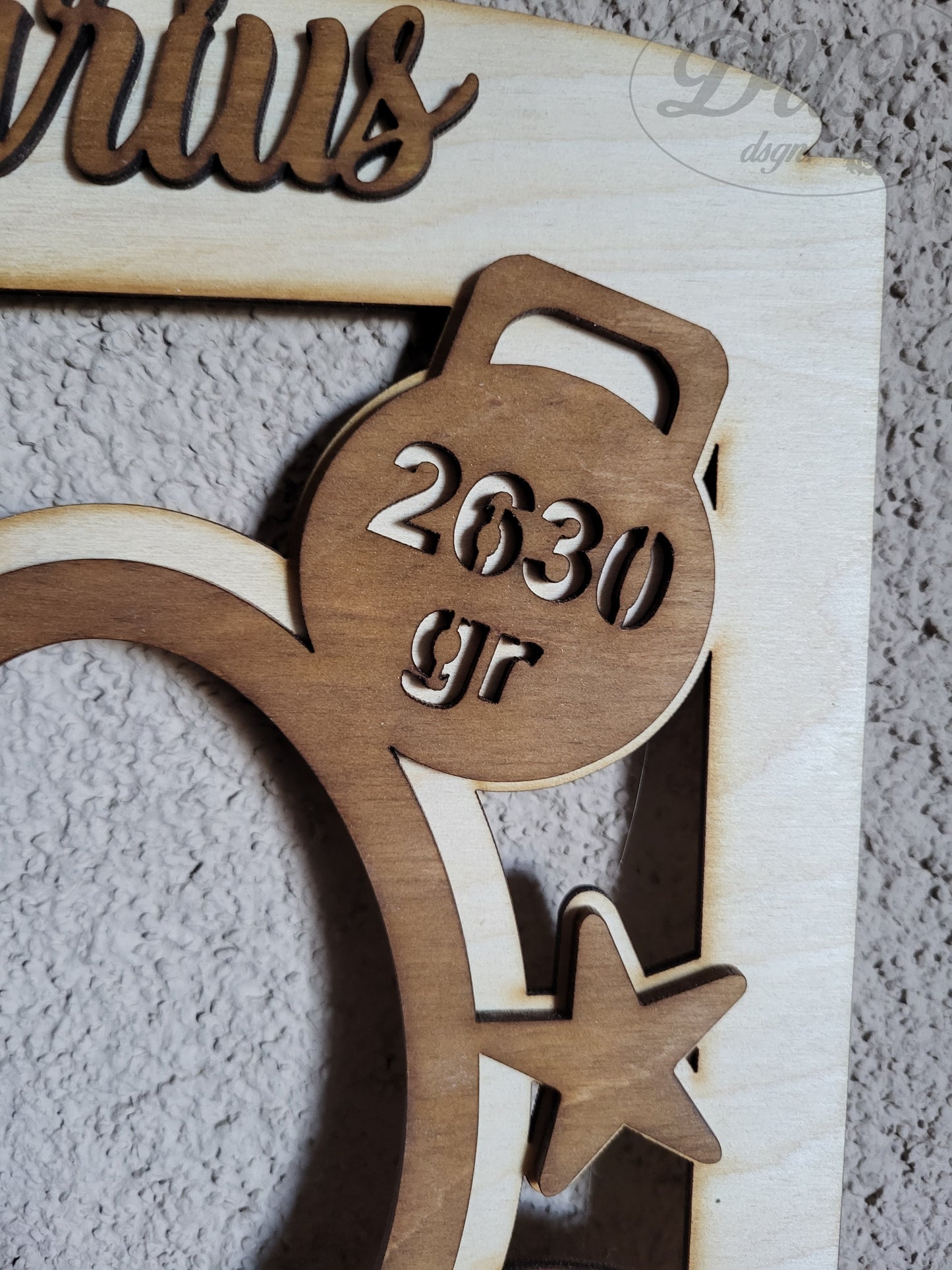Bilderrahmen zur Geburt, Taufe, Geburtstag