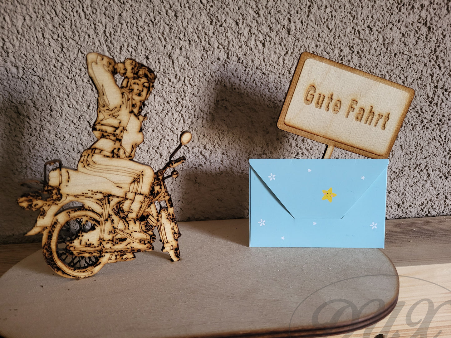 Glückwunsch zum Führerschein, Aufsteller Moped