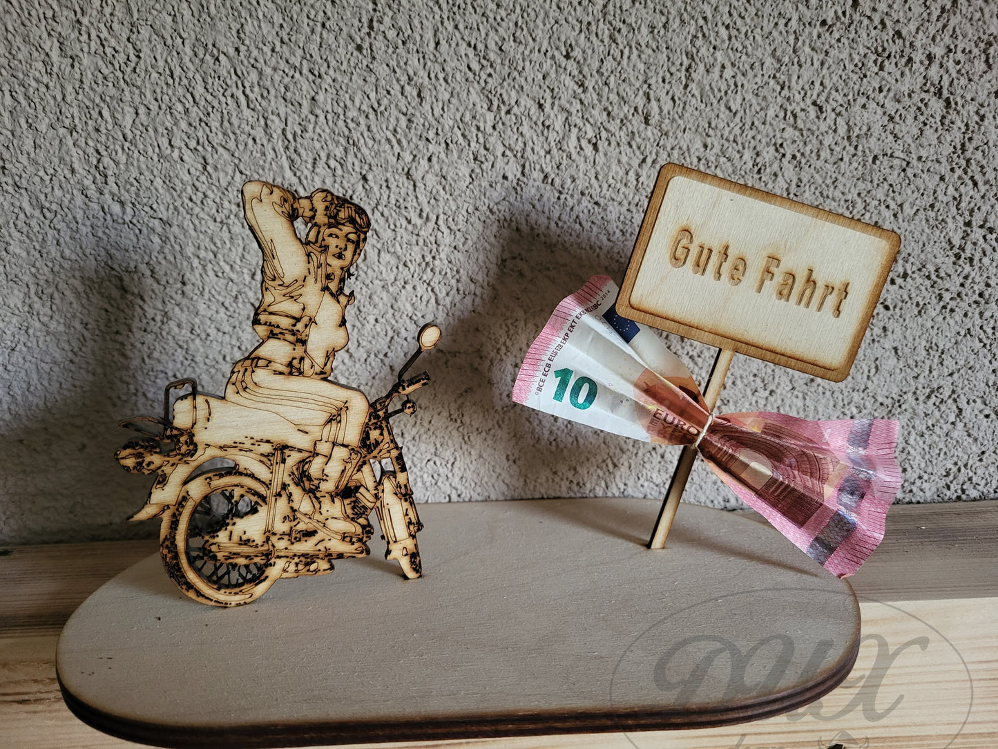 Glückwunsch zum Führerschein, Aufsteller Moped