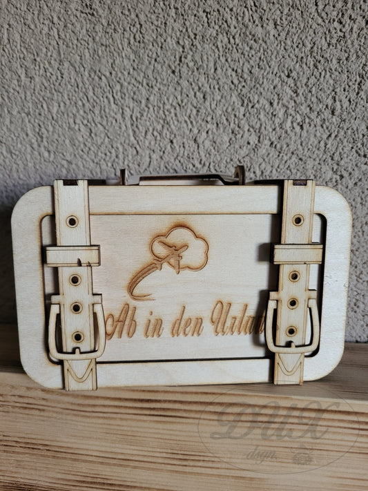 Spardose "Ab in den Urlaub"