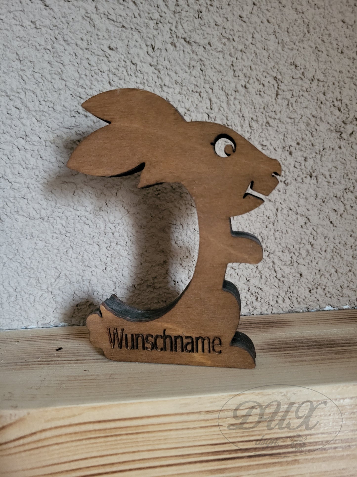 Osterhase für Überraschungsei, personalisierbar