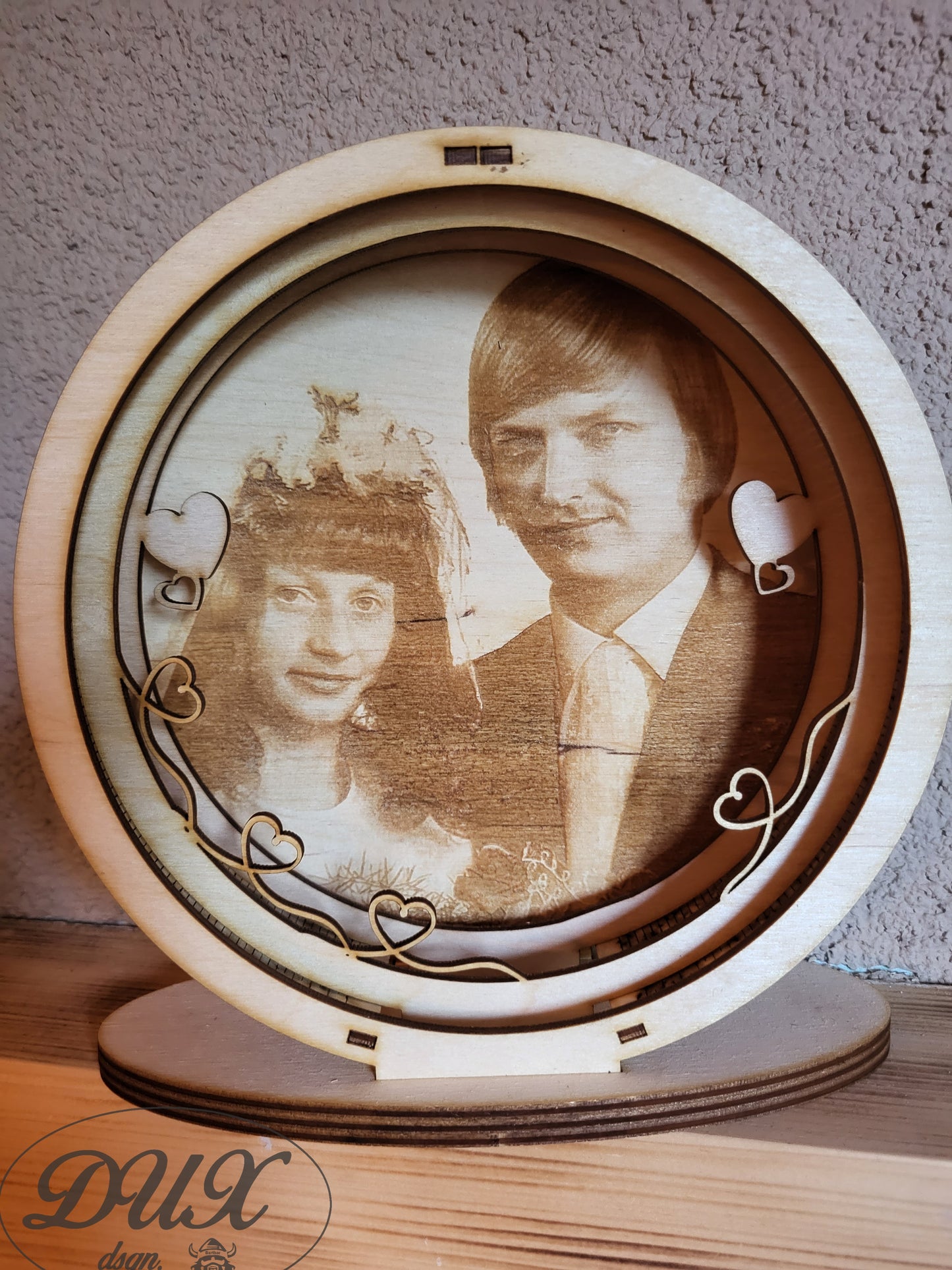 Lampe mit ihrem Bild