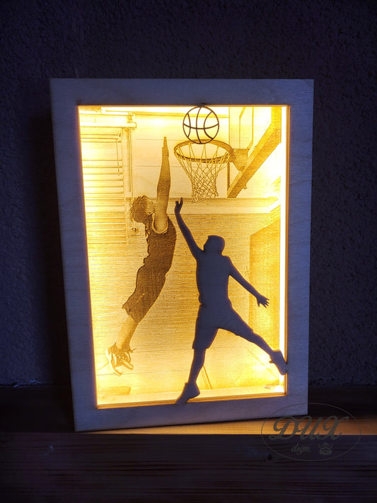 Lampe mit ihrem Bild