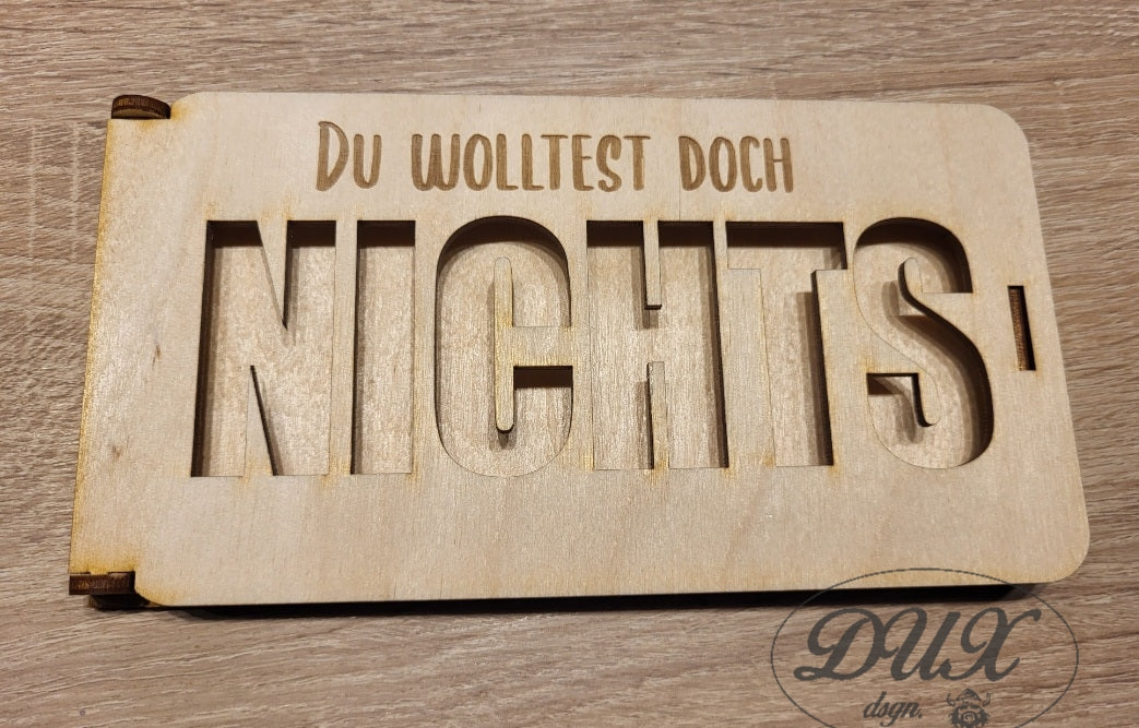 Karte für Geldgeschenk