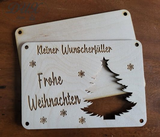Karte für Geldgeschenk zu Weihnachten
