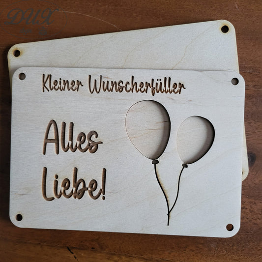 Karte für Geldgeschenk zum Geburtstag