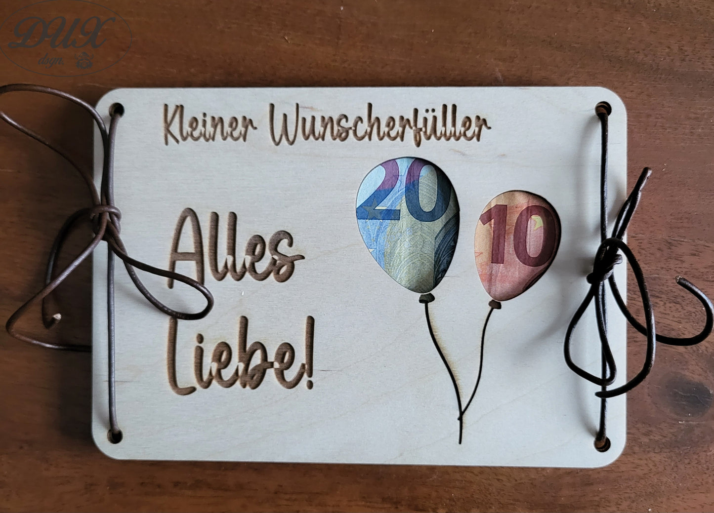 Karte für Geldgeschenk zum Geburtstag