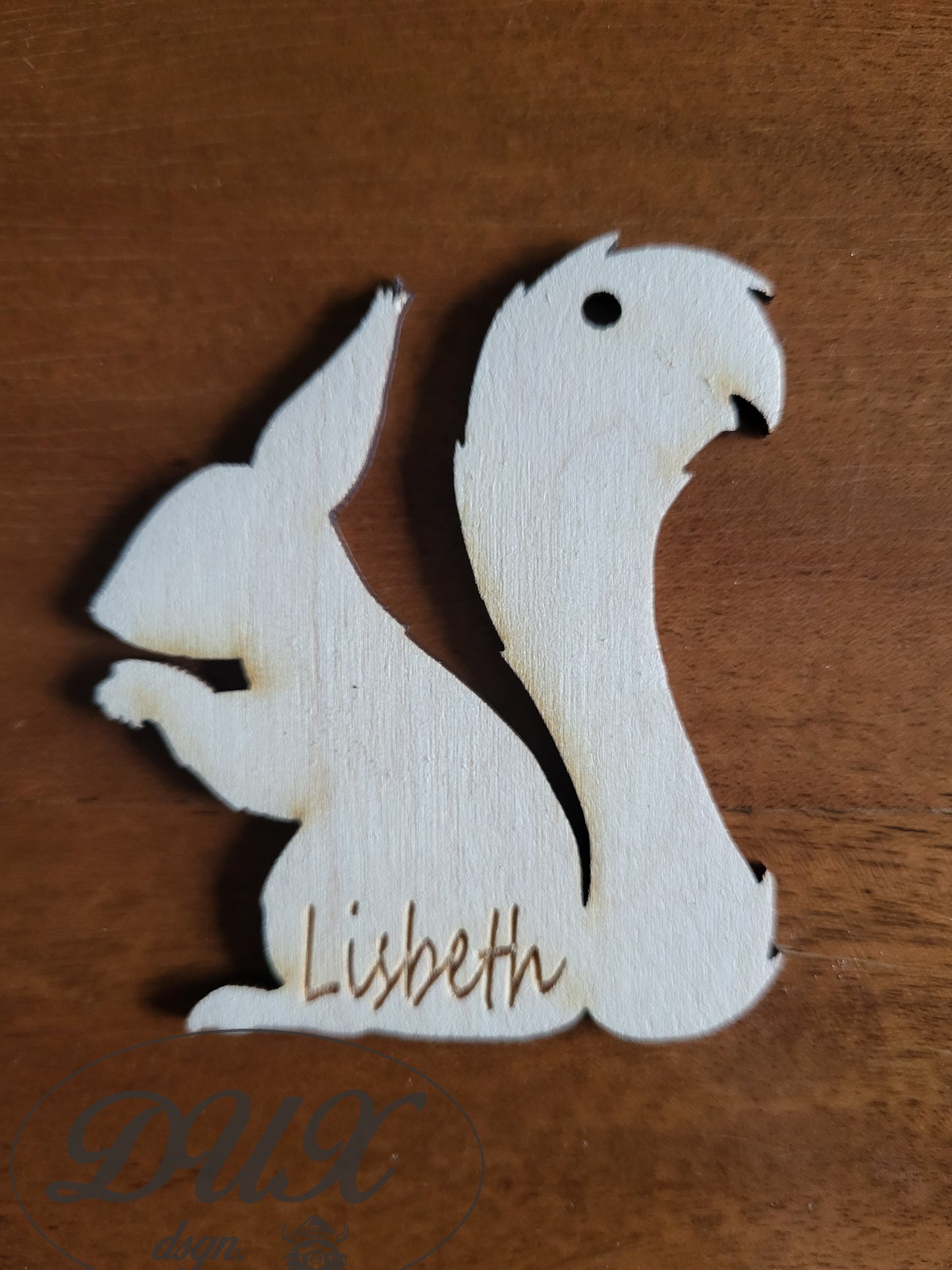 Anhänger "Eichhörnchen" mit Wunschnamen