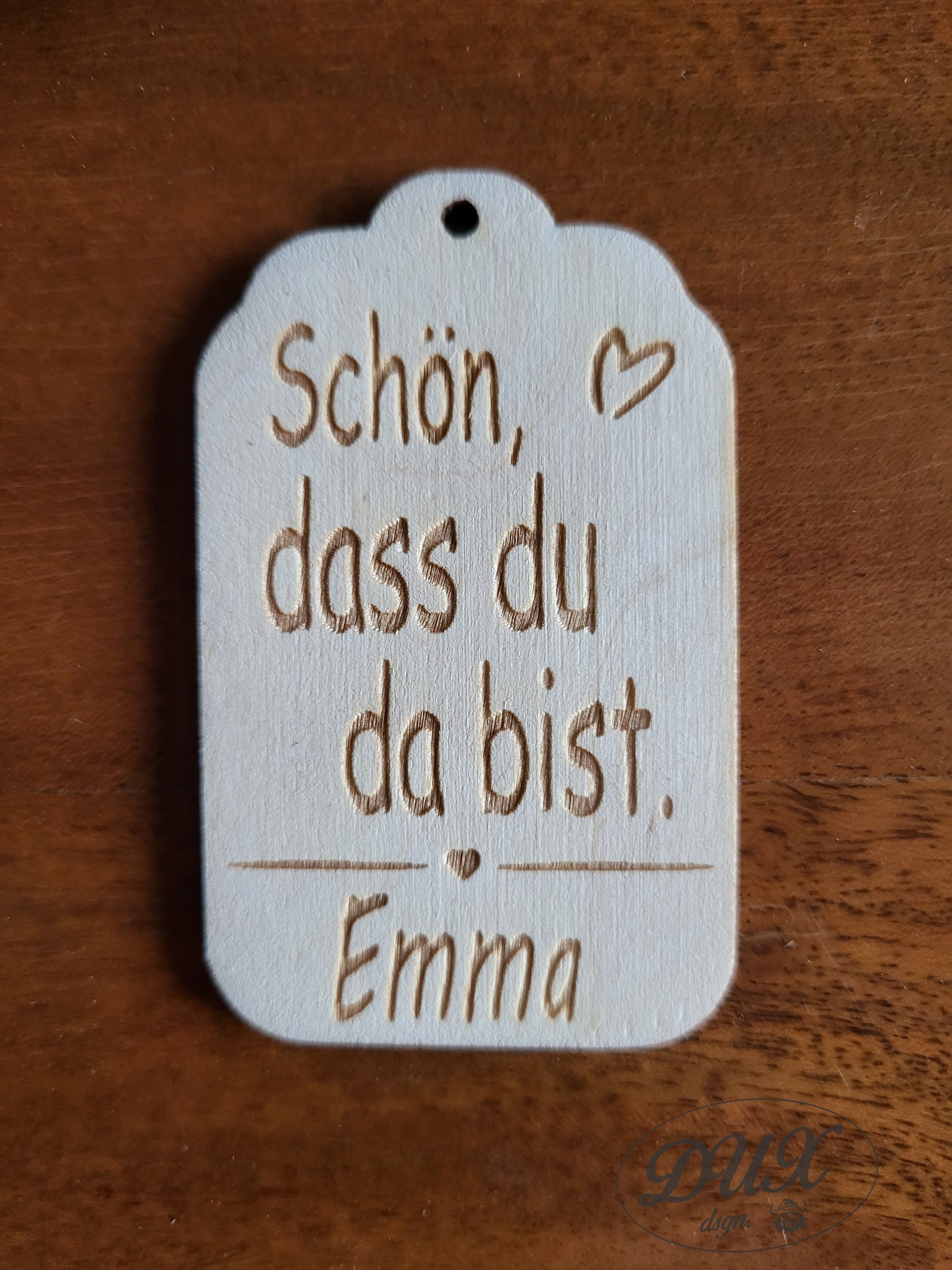 Anhänger, Tischkärtchen mit Namen