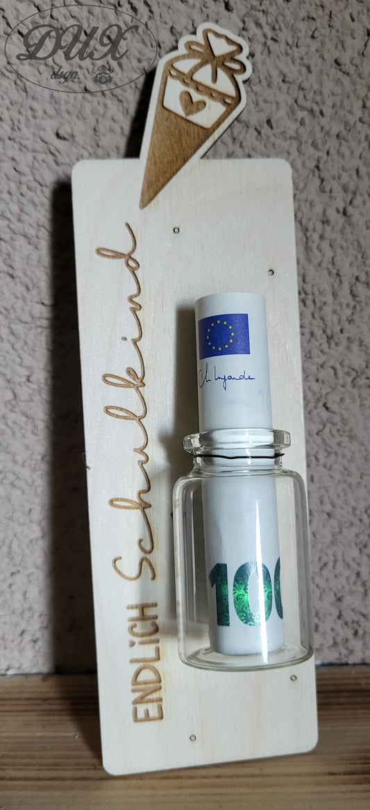 Geldgeschenk zur Einschulung - Endlich Schulkind