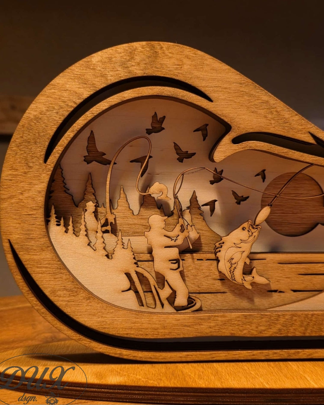 "Petri Heil" Aufsteller, personalisiert