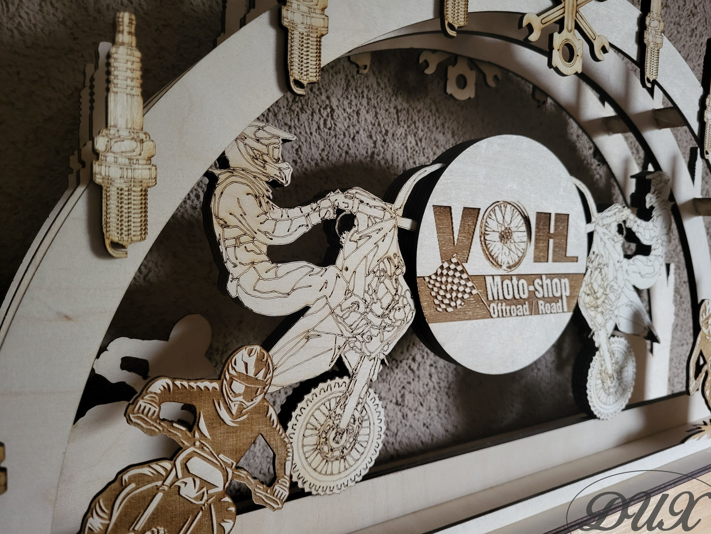 Firmenbogen/ Schwibbogen "Motocross"