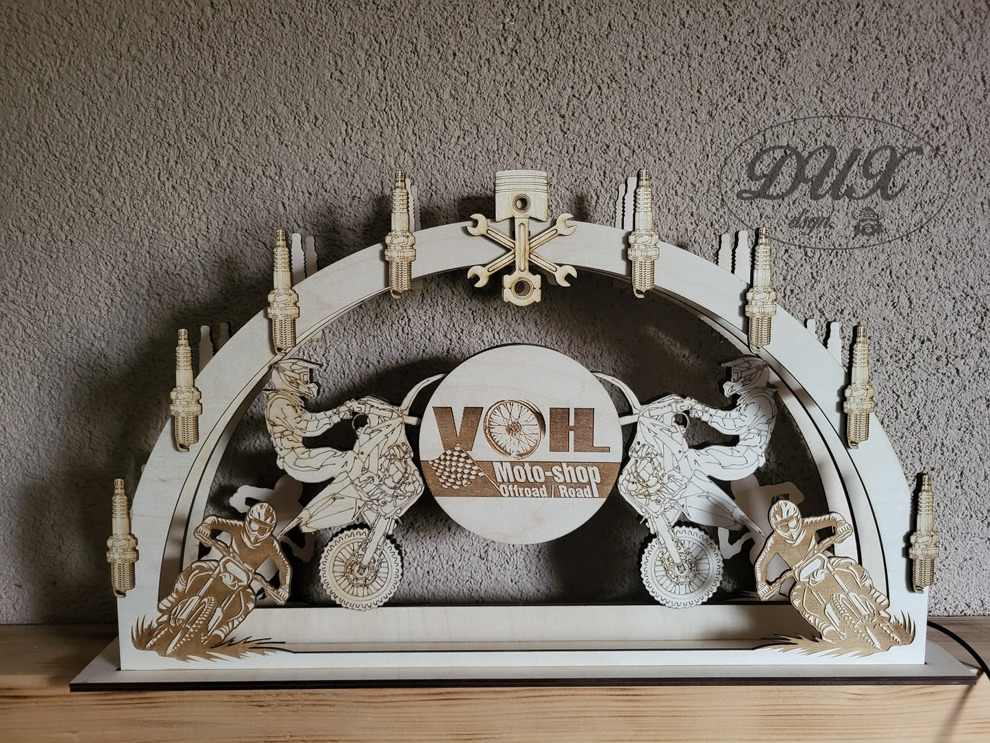 Firmenbogen/ Schwibbogen "Motocross"