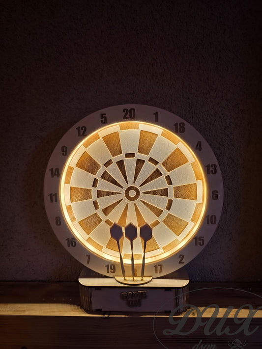 Beleuchtete Dartscheibe