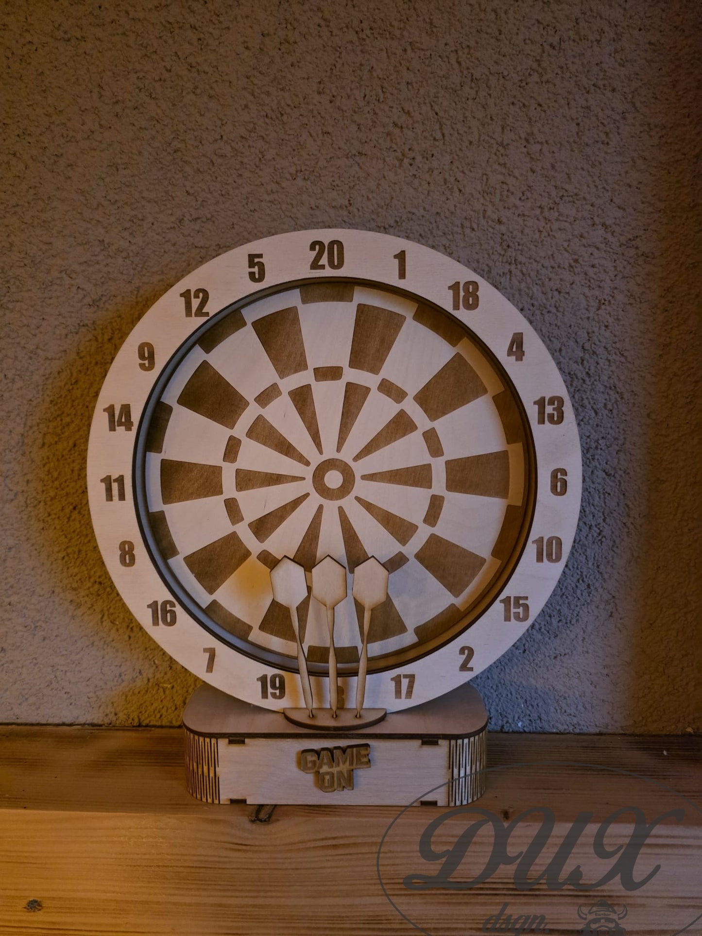 Beleuchtete Dartscheibe