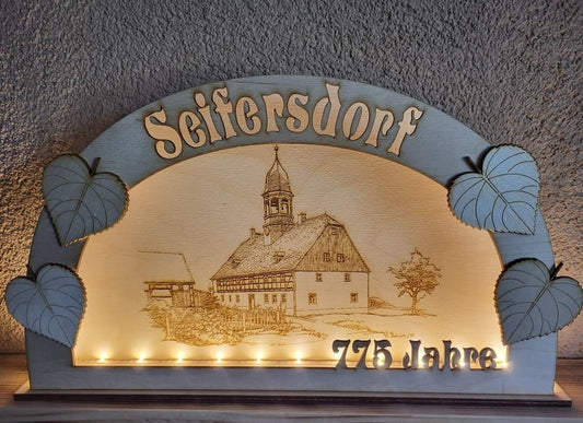 Heimatbogen, Schwibbogen von ihrem Ort